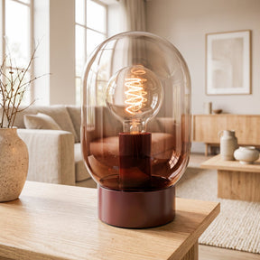 Eglo lequile tafellamp - e27 - 25,7 cm - terracotta rood