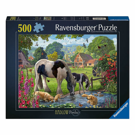 Ravensburger Puzzle Hadlow Ponys - 500 Teile.