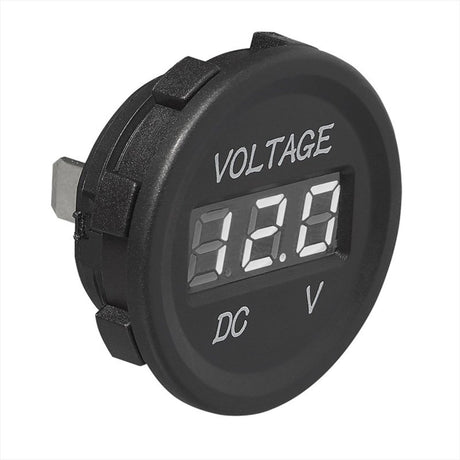 Proplus digitale inbouw voltmeter 6-30v – voor 12v en 24v installaties – geschikt voor inbouwframe 450448 – zwart
