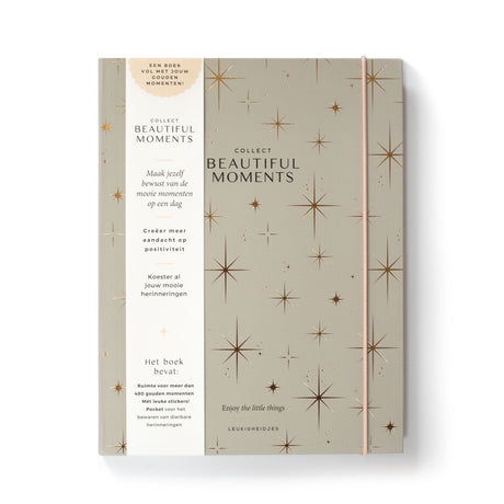Leukigheidjes - collect beautiful moments invulboek - journal- gratis stickervellen - invulboek voor herinneringen