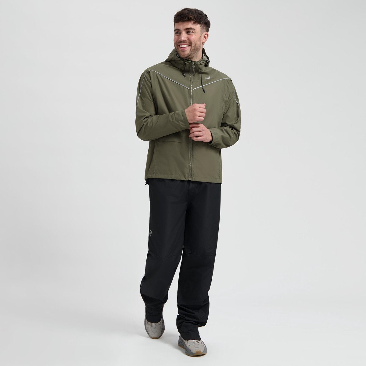 Rogelli commuter essential regenpak - waterdicht - legergroen - xl