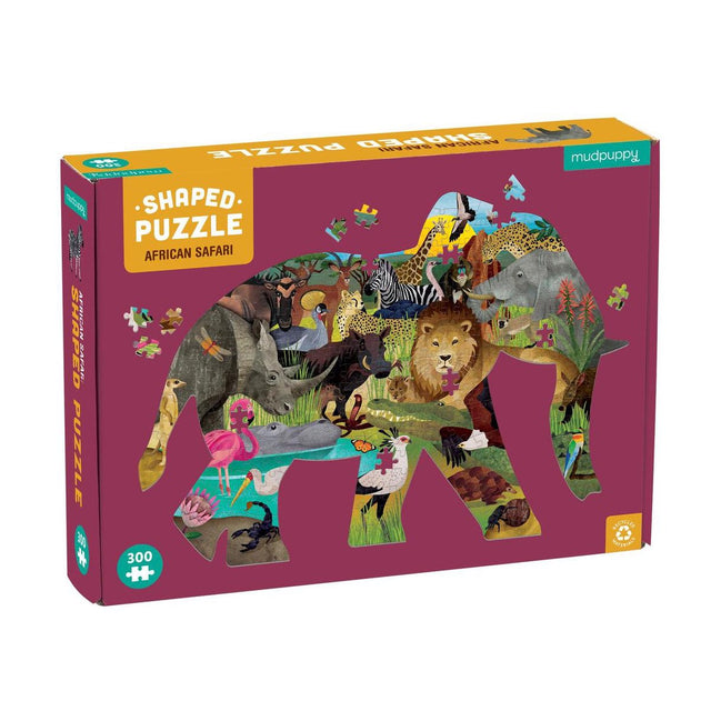 Mudpuppy shaped puzzel african safari – 300st