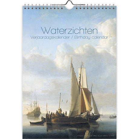 Comello Geburtstagskalender mit Wasseransichten – a4