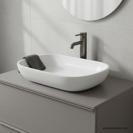 Differnz ovalo Waschbecken oval 54x34x12cm Poly