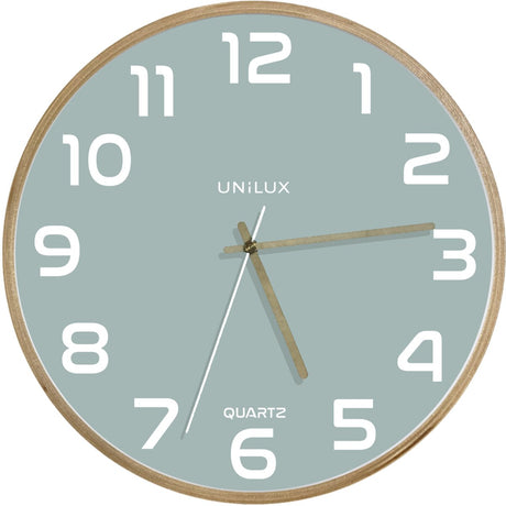 Unilux baltische Uhr Holz blau