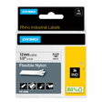 Klebeband Nylon Rhino Dymo 12mmx3,5m schwarz und weiß