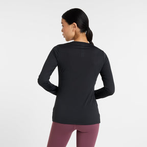 New balance sport core long sleeve dames sporttrui - black