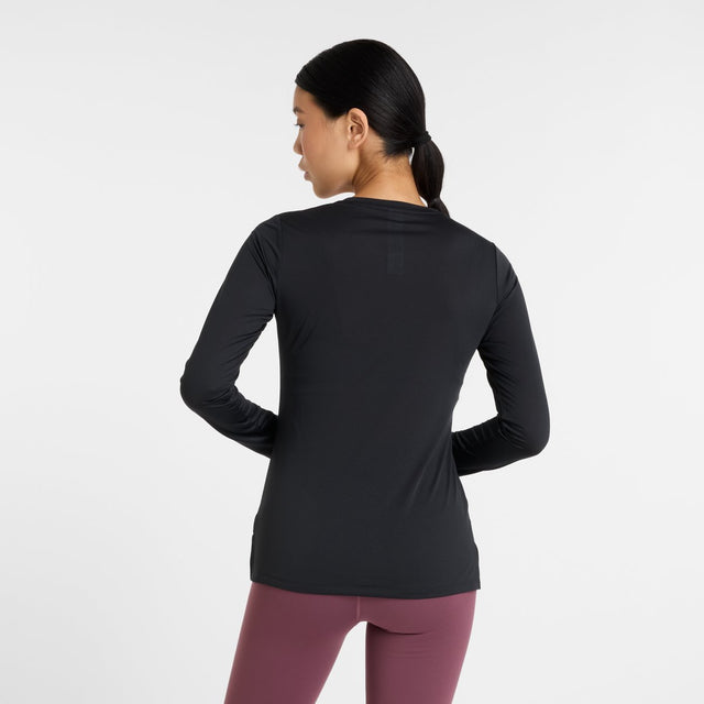 New balance sport core long sleeve dames sporttrui - black