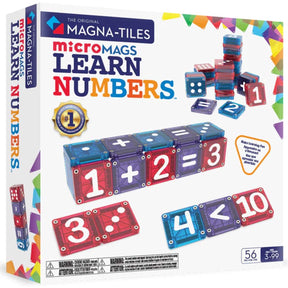 Magna-Fliesen | Mikromagazine zum Lernen von Zahlen, 56-teiliges Set