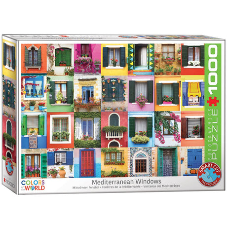 Eurographics - Mediterrane Fenster [mediterane Fenster] – 1000 Teile 68×48cm (B×H) – Puzzle