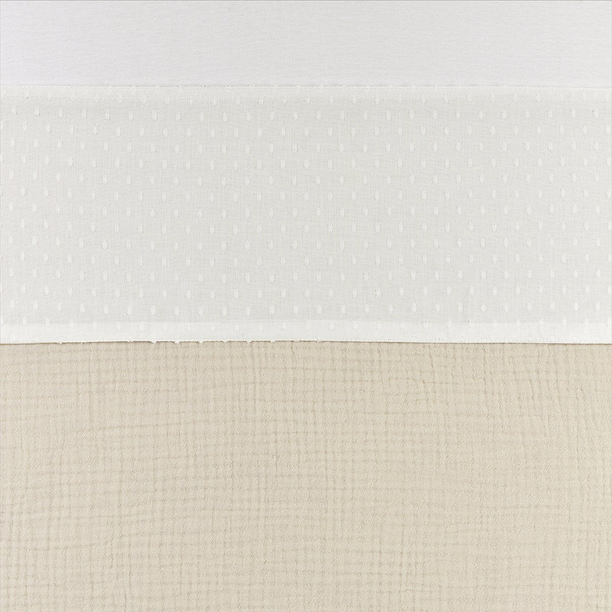 Meyco Baby-Pflaume-Bettlaken – gebrochenes Weiß – 100 x 150 cm – 0,3 tog