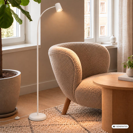 Briloner skriva - Stehlampe - Wohnzimmer Stehlampe - Leselampe - exkl. gu10 – weiß – 127,5 cm