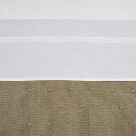 Meyco Baby-Spitzenbettlaken – weiß – 75 x 100 cm – 0,3 tog