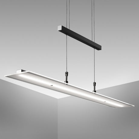 B.k.licht - hanglamp eetkamer - dimbaar - glas - hoogte verstelbaar - pendellamp - 3.000k - 1.600lm - 20w led