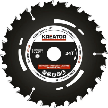 Kreator Tauchsägeblatt 150mm24t