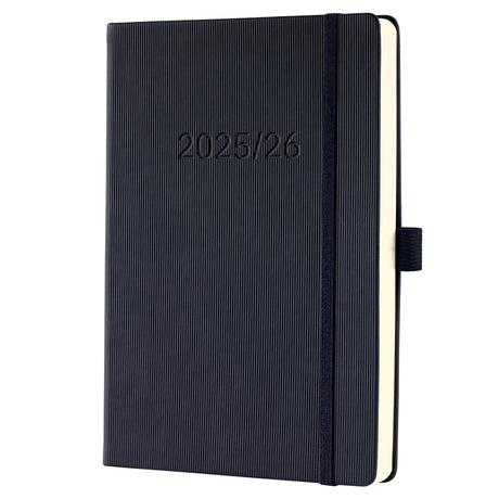 Sigel weekagenda conceptum formaat a5 jaartal 2025 2026 18 maanden zwart hardcover