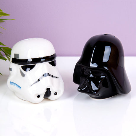 Paladone star wars darth vader stormtrooper zout‑ en peperstrooierset – officieel gelicentieerde keramische keukenaccessoires-