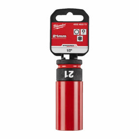 Milwaukee shockwave - auto dopsleutel - 21mm - stalen behuizing