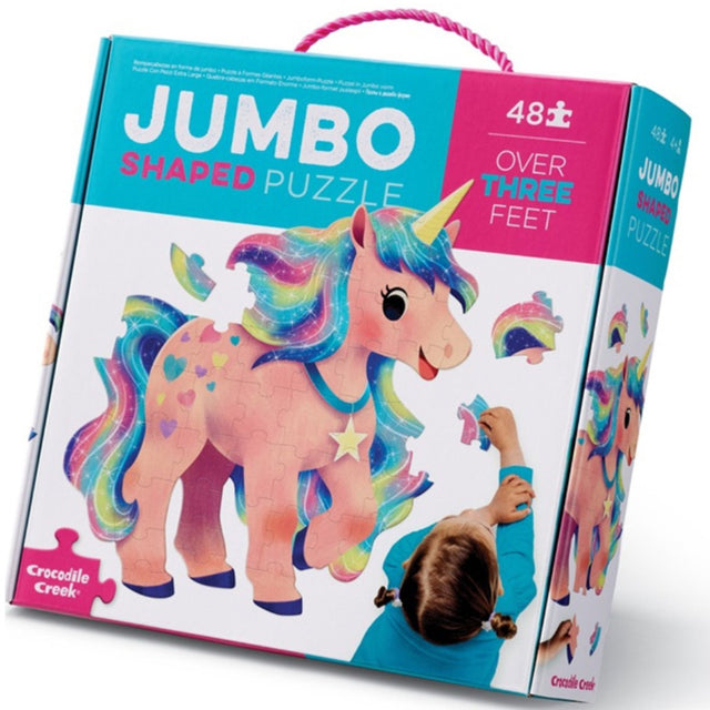 Crocodile Creek Jumbo-Puzzle Einhorn – 48 Teile