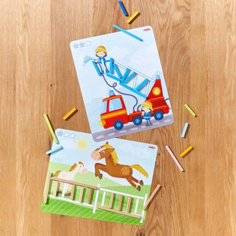 Haba Organisationsspiel Stabix Lernspiel aus Holz für Kinder.