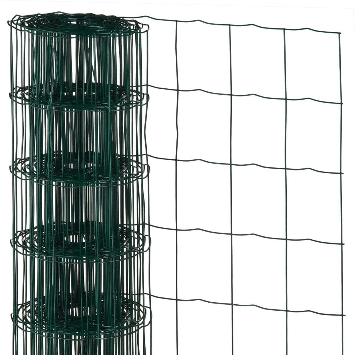 Nature Mesh rechteckig 0,8 x 10 m Kunststoff beschichtetes Stahlgrün