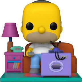Funko the simpsons - pop! deluxe homer watching tv 18 cm verzamelfiguur - multicolours