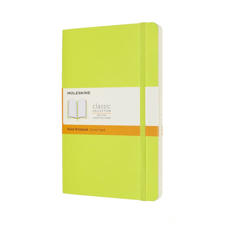 Klassisches Moleskine-Notizbuch – groß – Softcover – liniert – Zitronengrün