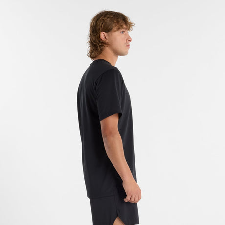 New Balance Sport Kurzarm T-Shirt Herren Sportshirt - Schwarz