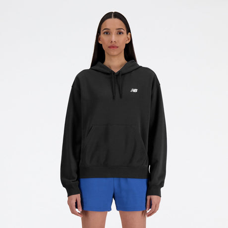 New balance sport essentials fleece hoodie dames trui - black