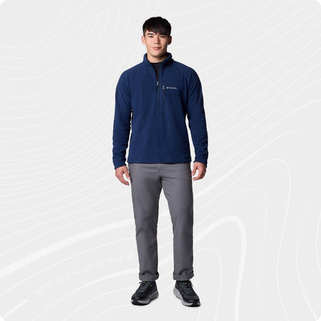 Columbia Fast Trek™ III Fleece-Herrenpullover mit halbem Reißverschluss – College Navy – Größe M