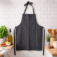 Arti casa keukenschort - donkergrijs - beschermt kleding tijdens koken en bakken - stijlvol neutraal design - verstelbare nekband - afmeting 64x80 cm - materiaal katoen polyester one size