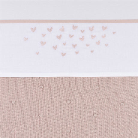 Meyco Babyherzen-Bettlaken – Zartrosa – 75 x 100 cm – 0,3 Tog