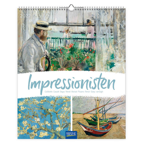 Korsch verlag impressionisten kalender groot 2027