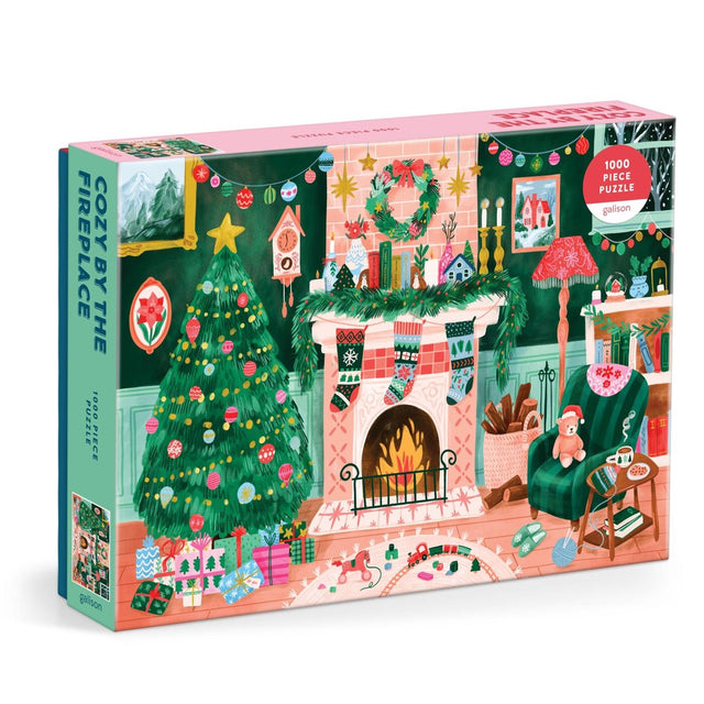 Cozy by the fireplace 1000 piece puzzle