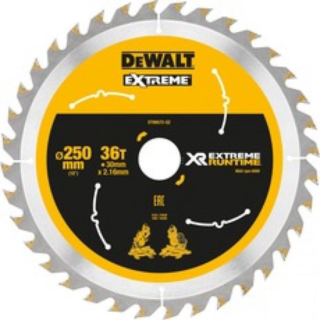 Dewalt black decker de walt cirkelzaagbladen 250mm 30mm 36t csb (prijs per stuk)