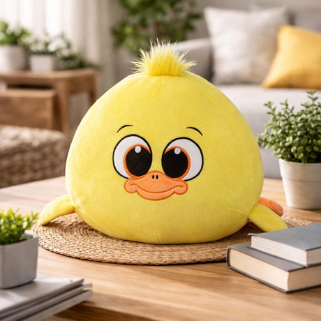 Eddy Toys Plüsch-Ente Kuscheltier – 40 cm – super weich und kuschelig – schönes Geschenk für Kinder – weiche Füllung – für jedes Alter geeignet – ideal zum Kuscheln – gelb