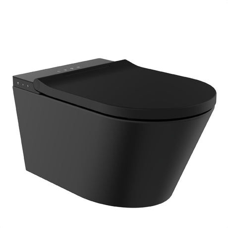 Schütte Cesari Premium Dusch-WC - spülrandlos - mit WC-Sitz - Schwarz