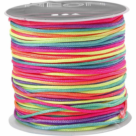 Kreativunternehmen https: www.cchobby.nl macrame-cord-thickness-1-mm-neon-colors-28-m-1-roll
