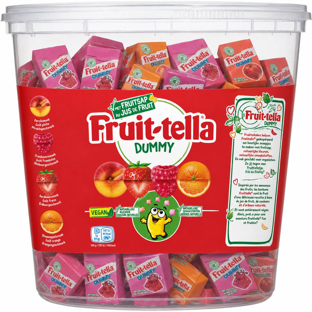 Fruit-tella fruittella dummy silo - snoep - vegan - 1x660gr