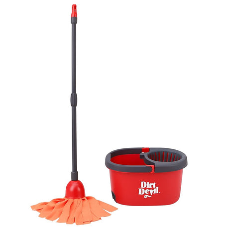 Dirt devil schoonmaak speelgoed – mop en emmer met wringgedeelte – educatief speelgoed voor kinderen vanaf 3 jaar – compacte schoonmaakset voor rollenspel