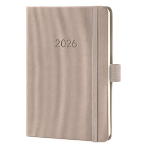 Sigel weekagenda 2026 conceptum - formaat a6 - taupe - hardcover - si-c2661