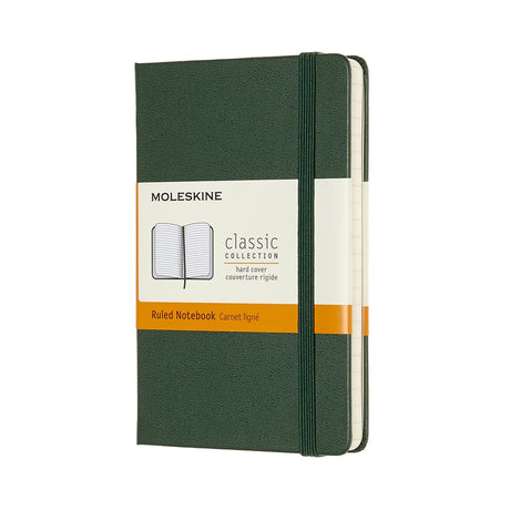 Klassisches Moleskine-Notizbuch – Tasche – Hardcover – liniert – Myrtengrün