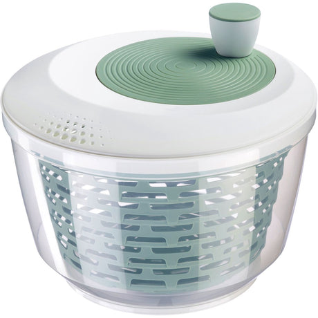 Westmark slacentrifuge, inhoud: 4,4 liter, ø 23,5 cm, kunststof, bpa-vrij, spinderella, kleur: transparant wit mintgroen, 2430226m