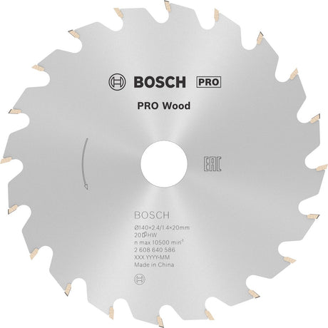 Bosch cirkzb opt 140x20 12,75x2,4 20t wz