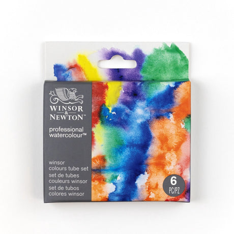 Winsor Newton 0190836 Professionelles Aquarellfarben-Set 6 x 5 ml – Winsor-Farben für Künstler
