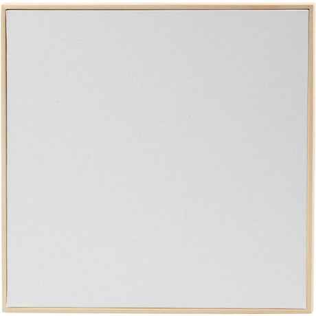 Creativ Company Leinwandpaneel mit Rahmen, Größe 30x30 cm, 280 gr, weiß, 1 Stück