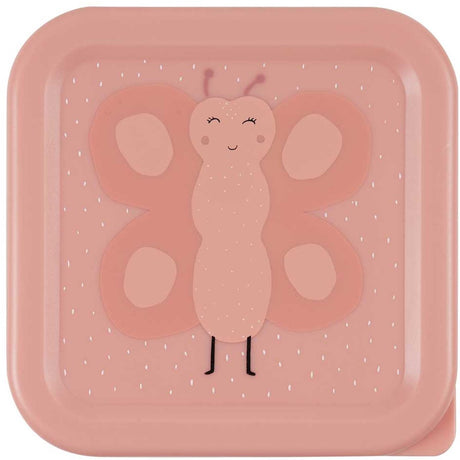 Trixie set van 3 snackdozen - mrs. butterfly - 3-delige snackbox - makkelijk te openen - ideaal voor kinderen