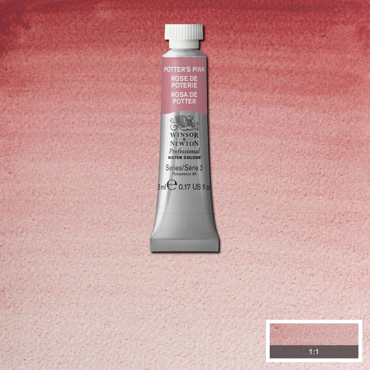 Winsor Newton Aquarellfarbe W N 5 ml – 537 Potters Pink