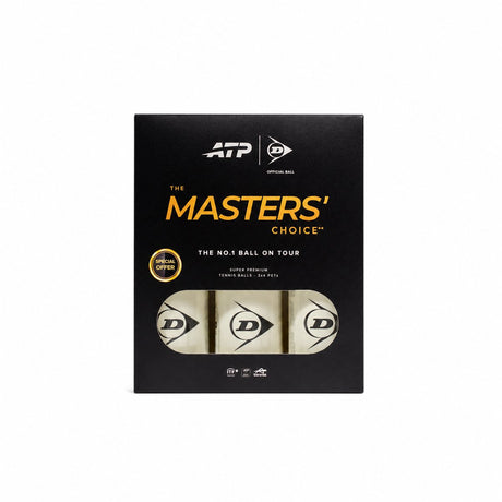 Dunlop - tennis balls- atp masters 3x4pet- yellow
