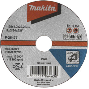 Schneidzubehör von Makita. 125x2,5mm Metall | 1 Stück - a-85313